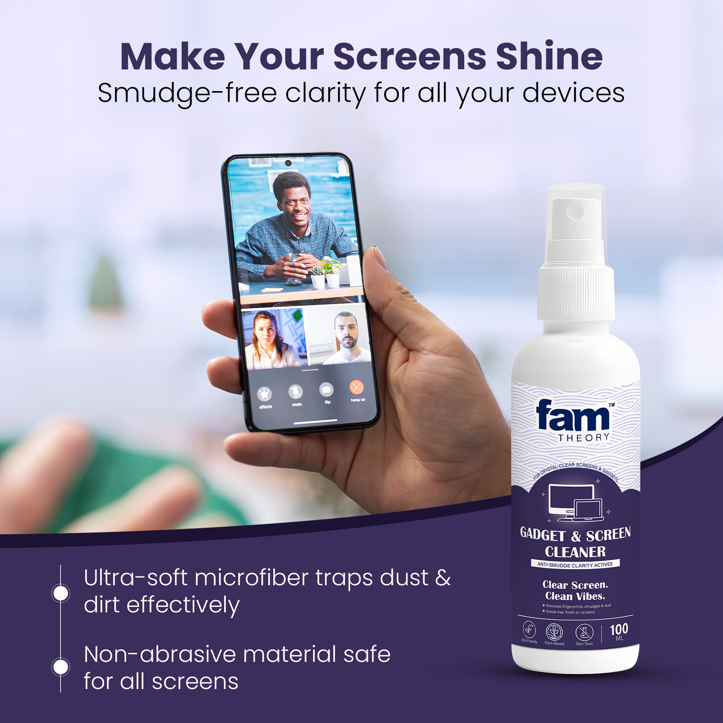 Natural All In One Gadget & Screen Cleaner ✨ - 100ml