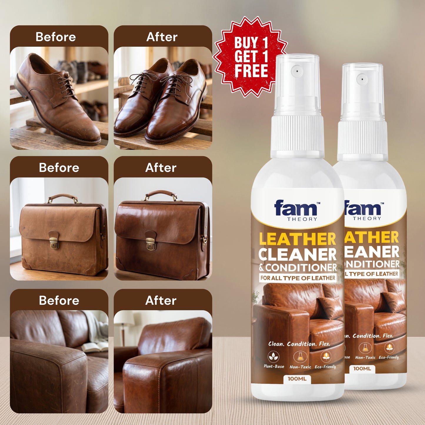 Advance Expert Care Leather Cleaner & Conditioner 100ML✨