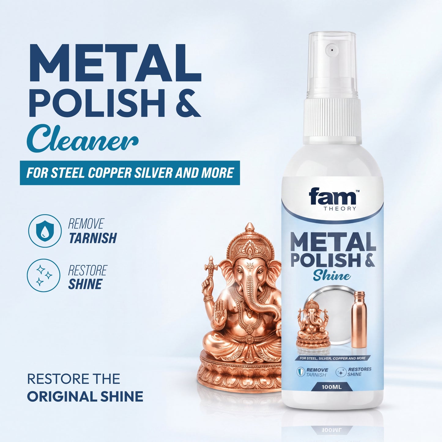 Metal Polish & Shiner Expert 100ML ✨ Removes Tarnish & Restores Original Shine