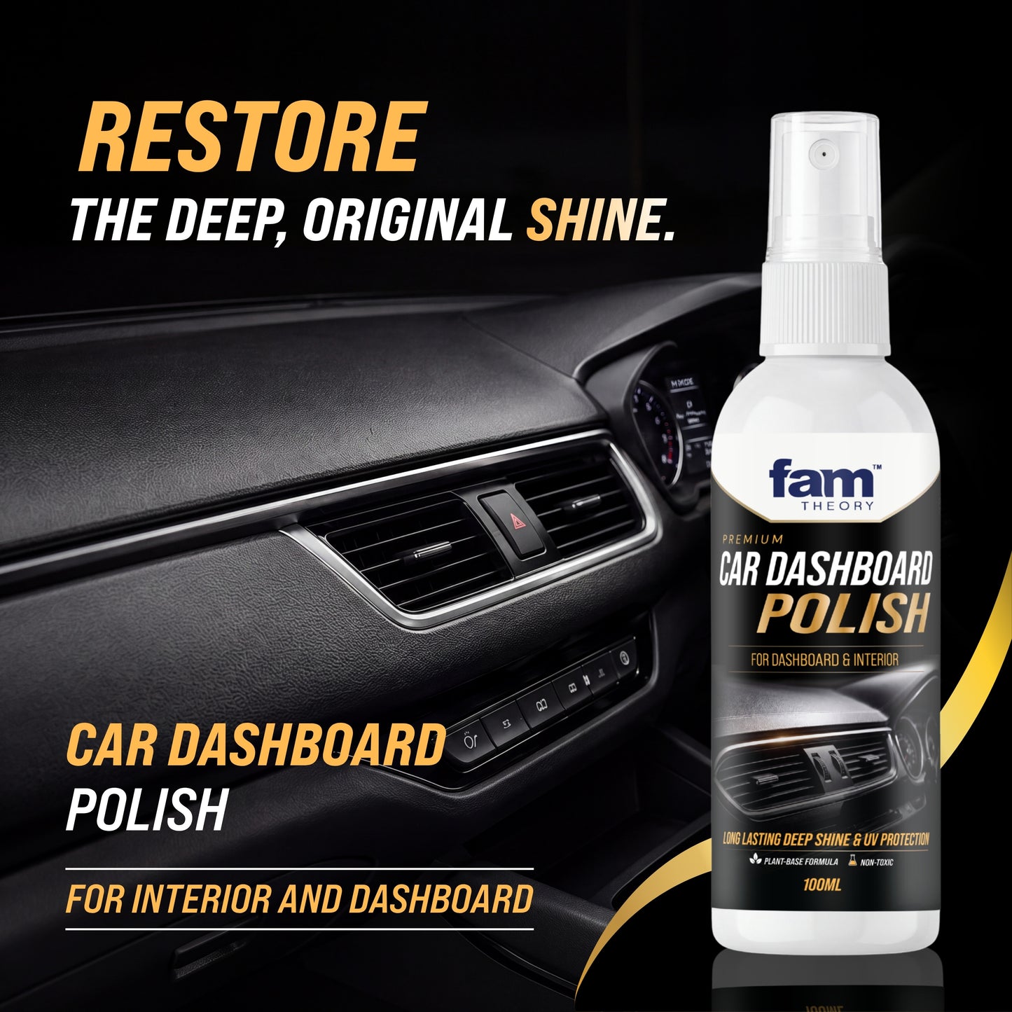 Advanced Premium Car Dashboard & Interior Polish Spray