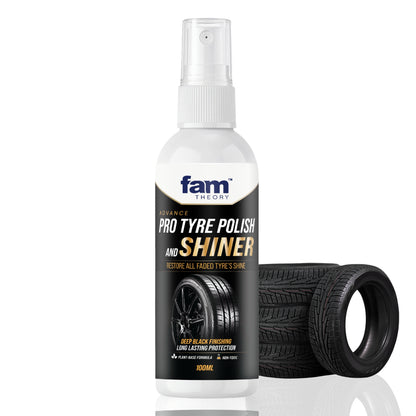 Advanced Pro Care Tyre Polish & Shiner 100ML ✨ – Deep Black Finish