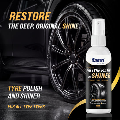 Advanced Pro Care Tyre Polish & Shiner 100ML ✨ – Deep Black Finish