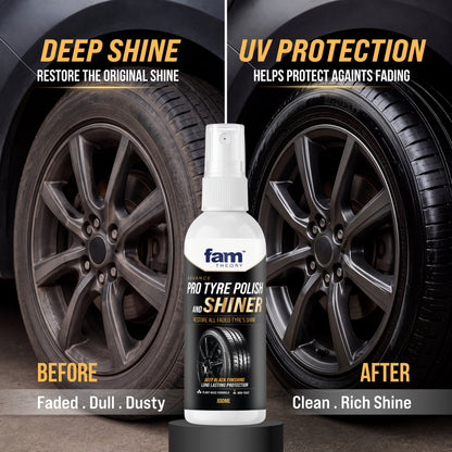 Advanced Pro Care Tyre Polish & Shiner 100ML ✨ – Deep Black Finish