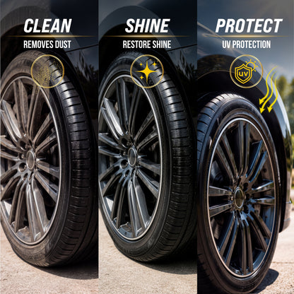 Advanced Pro Care Tyre Polish & Shiner 100ML ✨ – Deep Black Finish
