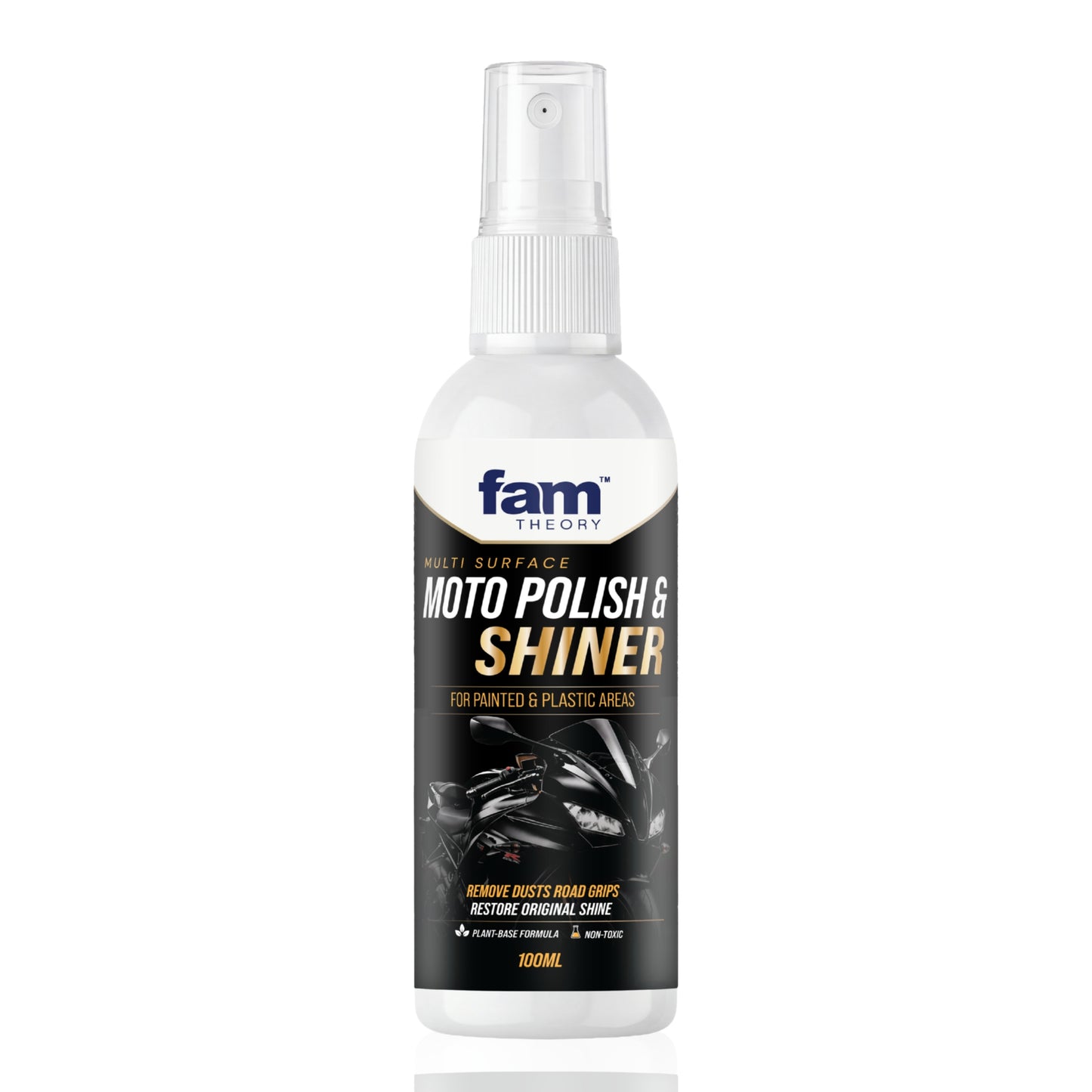 Motoshine Pro Multi-Surface Motorcycle Polish & Shiner 100ML✨ Instant Gloss Finish & Protection
