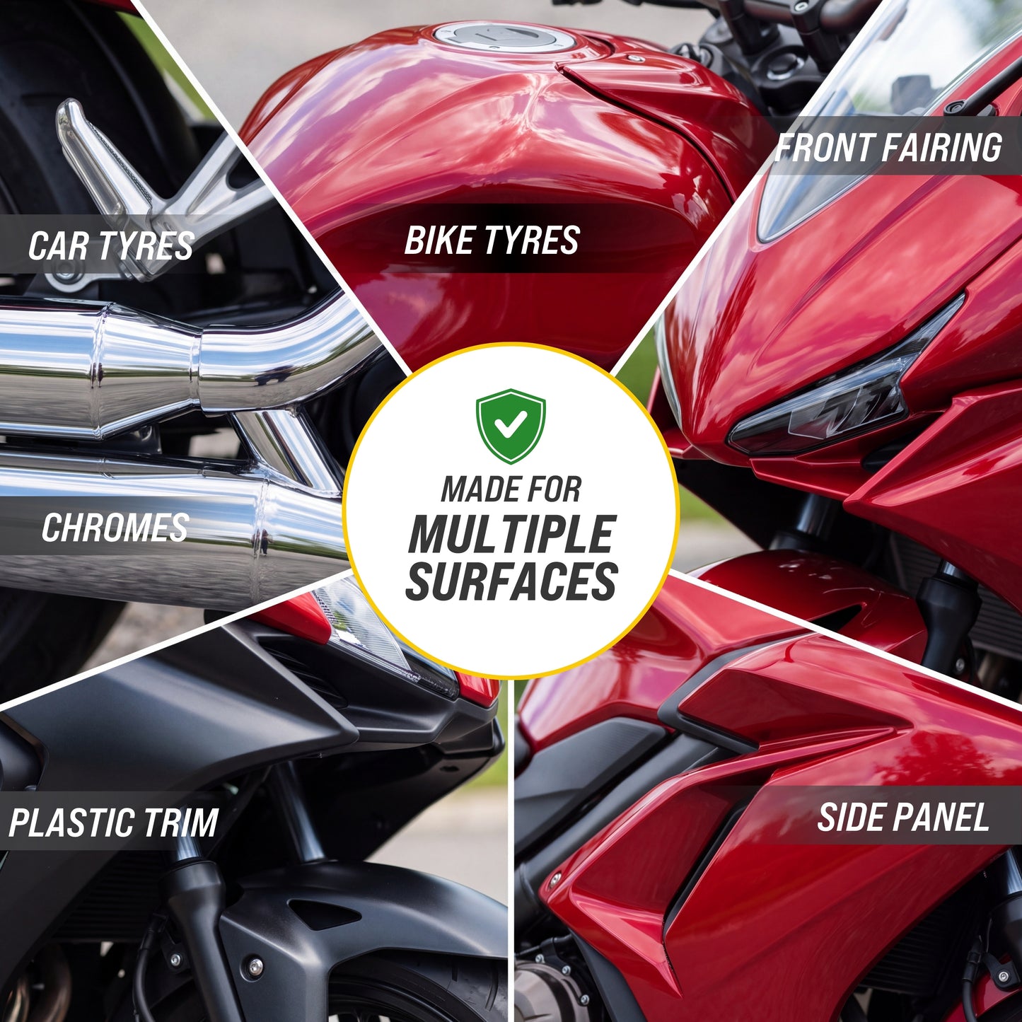 Motoshine Pro Multi-Surface Motorcycle Polish & Shiner 100ML✨ Instant Gloss Finish & Protection