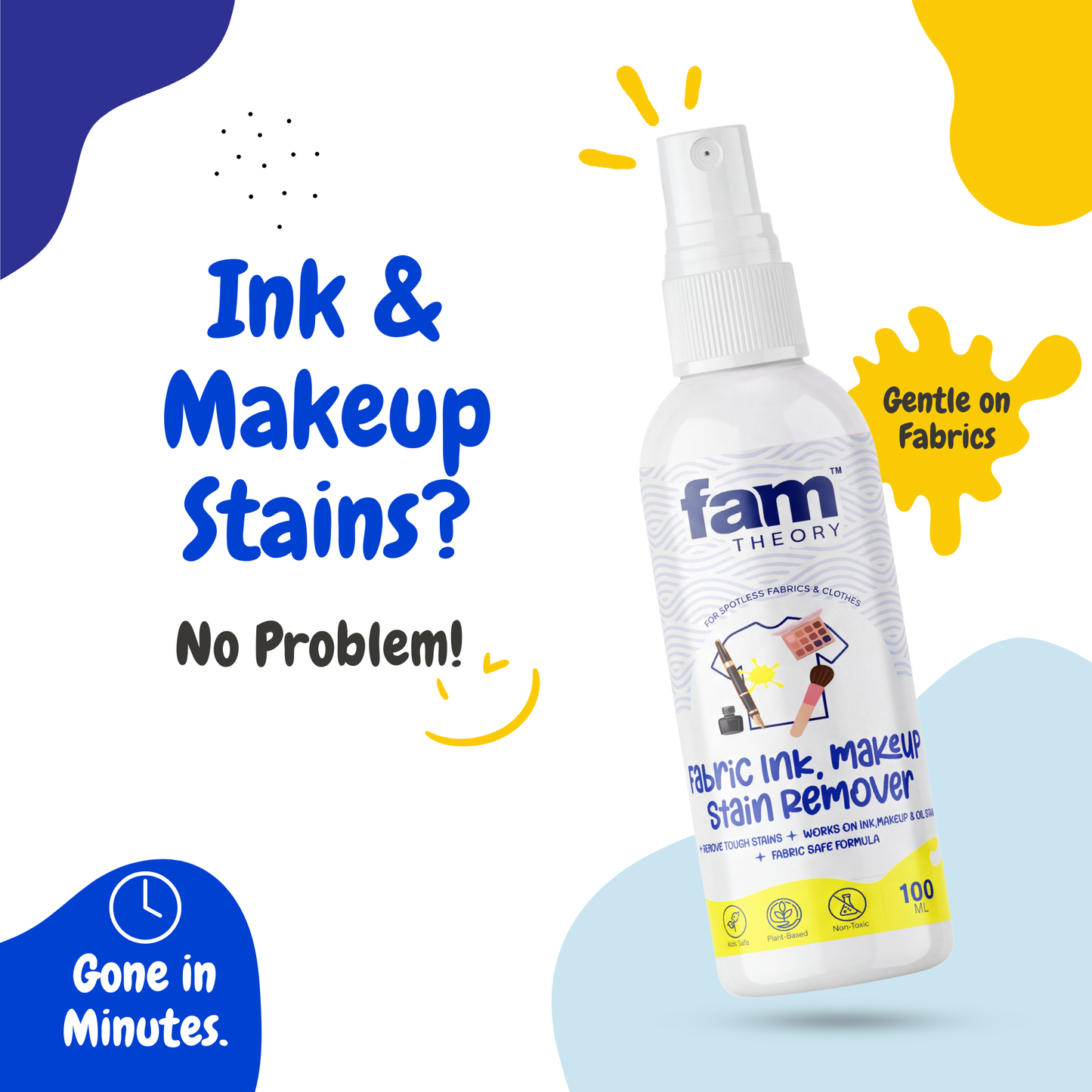 Xpert Instant Fabric Ink & Makeup Stain Remover 100ML ✨