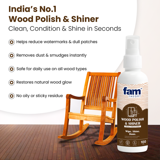 Natural All In One Wood Polish & Shiner - 100ml