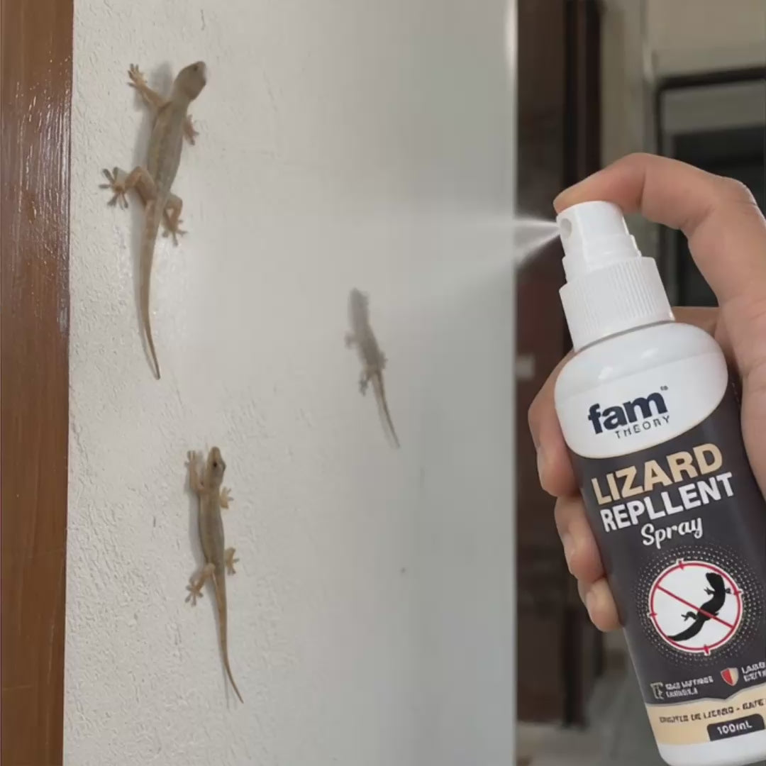 🦎🚫 FamTheory Lizard Repellent Spray – 100ML 🏠✨ 🎁🔥 BUY 1 GET 1 FREE @ JUST ₹599! 🔥🎁